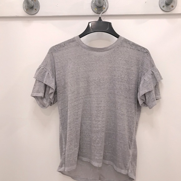PAPER thin flutter sleeve shirt - Picture 1 of 3